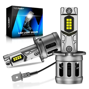 NOVSIGHT H3 LED Globes Headlight Fog Light 20000LM 90W Hi/Low Canbus Error Free - Picture 1 of 16