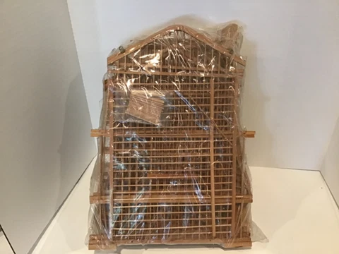Vintage Pagoda Style Bamboo Bird Cage Kit 5 Tier Hanging Decorative * NOS No Box Cover