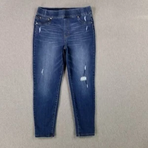 Rachel Roy Size 12/31 Pull On Jegging High Rise Ankle Stretch Distressed Wash - Picture 1 of 10