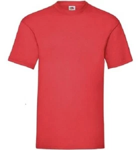 Set of 3 x Fruit of the Loom Value Weight T-Shirts - Red medium for men or women - Picture 1 of 2