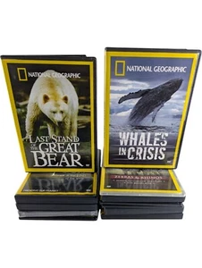 Lot 0f 12 National Geographic Educational DVDs Everest Dinosaurs Jaguars Whales - Picture 1 of 14