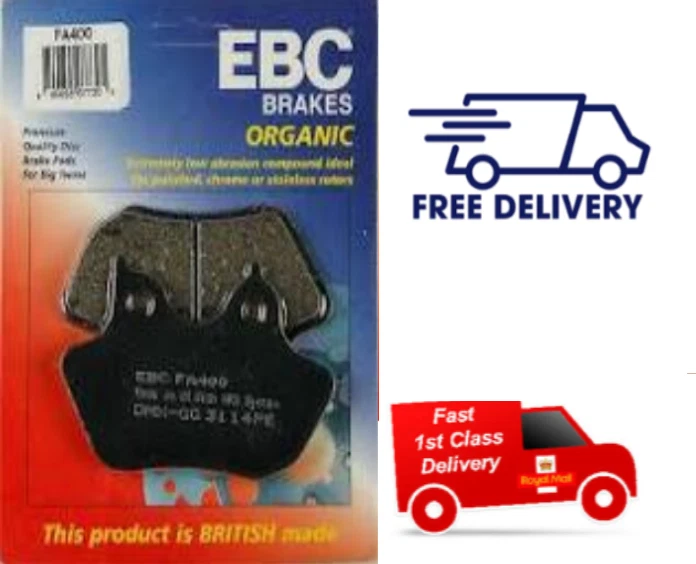 Se adapta a las pastillas de freno de disco trasero orgánicas EBC FA400 de Harley Davidson V-Rod 2002 a 2005 Foto 1 de 1