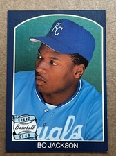 Bo Jackson 1990 Grand Slam Dice Game Baseball Card. Royals