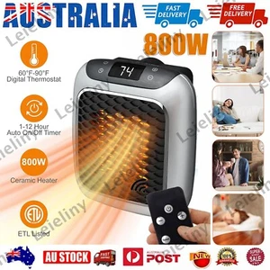 Electric Fan Heater Space Heater Fast Heating Ceramic Heaters Energy Saving 800W - Picture 1 of 11