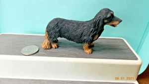 Black Longhair Dachshund Dog Figure - Picture 1 of 3