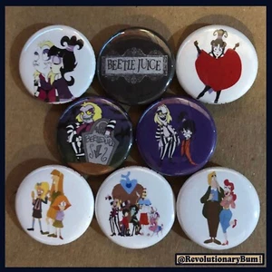 Beetlejuice Cartoon - 1"" Knöpfe - 8er-Pack - Bild 1 von 2