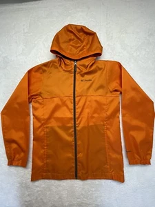 Columbia Youth Orange Fall Jacket Attached Hood Size L 14-16 Boys Unisex - Picture 1 of 13