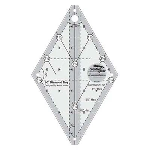 Creative Grids 60 Degree Tiny Diamond Ruler - Picture 1 of 1