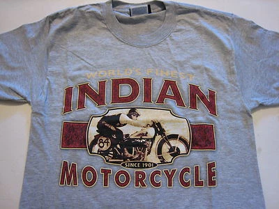 Indian Motorcycle Vancouver CA Gris Manga Corta T - Pequeña Foto 1 de 2