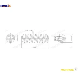 SUSPENSION SPRING SP4894 FOR TOYOTA 2ZR-FXE 1.8L 4cyl COROLLA Hatchback - Picture 1 of 9