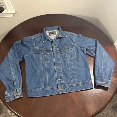 Rare Vtg Mustang Roughrider Men Denim Jacket 70’s Sz 42 Xl? - Image 1 of 4