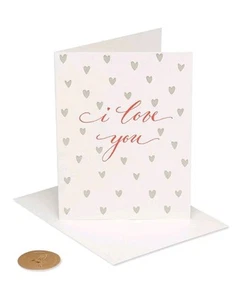 Papyrus "I love you" Blank Greeting Card - Picture 1 of 5
