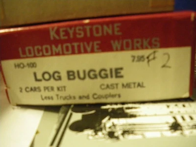 Locomotora Keystone funciona: HO-100: Log Buggie: Kit 2 (Envío real) Foto 1 de 2