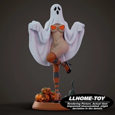 1/24 hot ghost girl Halloween 3D Print Model Kit Unpainted Unassembled GK Figure - Image 1 of 4