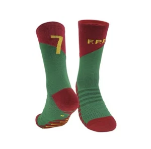 Ronaldo CR7 Figo Portugal Men’s Football Grip Socks Adult Sports Soccer Non Slip - Picture 1 of 1