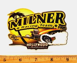 Calcomanía adhesiva Milner Racing Team HOLLYWOOD Top Fuel Dragster NHRA Drag Racing V1 - Imagen 1 de 1
