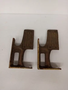 Vintage Yale Door Closer Brackets Cast Iron Yale 74 Industrial Pair - Picture 1 of 6