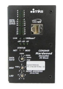 MKS Instruments AS01294-05 Hardened DeviceNet I/O Block CDN294R AMAT Working - Picture 1 of 8