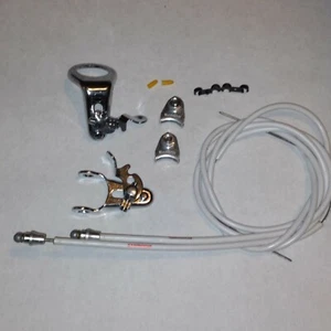 NOS Vintage Shimano Center Pull Brake Hardware Cable Set White Fahrrad Bike Part - Bild 1 von 8