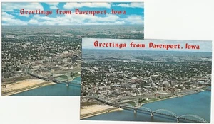 (2) Quad Cities River Bandits John O'Donnell Stadium Size Variation Postcards - Picture 1 of 3