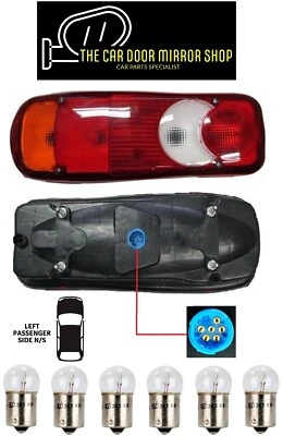 Fits Fiat Ducato 2006-2024 Left Side Rear Tail Light For Chasis Cab With Bulbs — 第 1/4 张图片