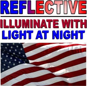 REFLECTIVE American Flag (PACK OF 3)Sticker Military-Marines-ARMY - Bild 1 von 2