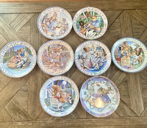 Juego de 8 ositos de peluche Royal Doulton Bone China colección - Imagen 1 de 11