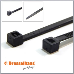 Kabelbänder schwarz Kabelbinder 2,5x100 - 9x780 UV-beständig Nylon 6.6 d - Bild 1 von 6