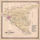 1864 Antique Bridgens Plat Atlas Of Lancaster County Pa Map Of Mount Joy Twp
