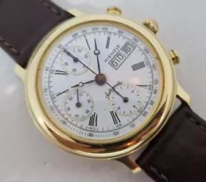 KIENZLE chronograph 7750 CLASSIC 90' goldfilled swiss made 38 mm - Foto 1 di 8