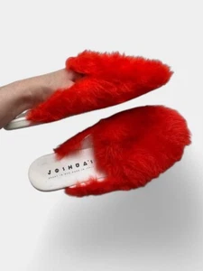 Faux fur slides Joshua Sanders US 6/ UK 4/ EU 37 - Picture 1 of 3