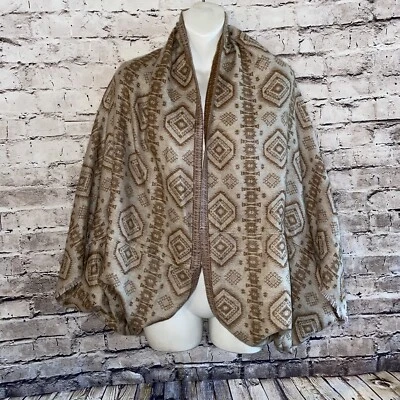 Free People Kimono Mujer Azteca Talla Única Suroeste Encogerse de hombros Chaqueta Boho Hippie Suave Foto 1 de 4