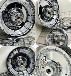 HARLEY WHEELS ROTORS FAT BOY 2018 -25 SOFTAIL CHROME PULLEY OUTRIGHT - Bild 1 von 18