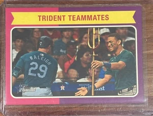 2024 Topps Heritage Julio Rodriguex Cal Raleigh Trident Teammates #CC-4 Mariners - Bild 1 von 2