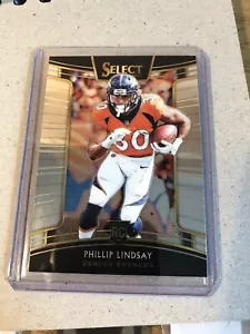 Phillip Lindsay Denver Broncos Panini Select 2018 NFL CONCOURSE Rookie Card - Picture 1 of 11