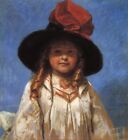 Dream-Art Oil Painting Henry-Mosler-Portrait-Of-Agnes Nice Girl Handmade Canvas