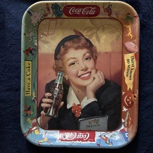 Vintage 1950’s Coca Cola Tray Thirst Knows No Season Have A Coke - Picture 1 of 6