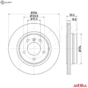 2x BRAKE DISC 61-00-0109 FOR BMW 3/E46/Convertible/Compact M47D20 N42B20A 2.0L - Picture 1 of 9
