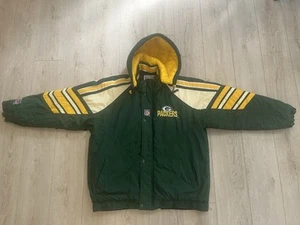 VINTAGE STARTER PRO LINE GREEN BAY PACKERS FULL ZIP WINTER JACKET SIZE XL - Picture 1 of 20