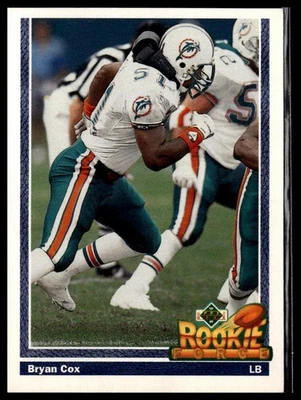 1991 Upper Deck #607 Bryan Cox - Image 1 of 2