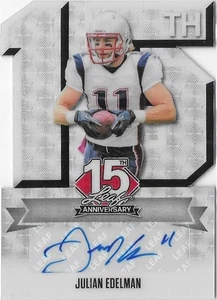 2025 Leaf NSCC 15th Anniversary Crystal JULIAN EDELMAN CRYSTALS AUTO #1/1 - Picture 1 of 1