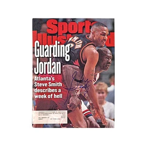 Steve Smith Hawks Autographed Signed May 1997 Sports Illustrated (JSA COA) - Picture 1 of 3