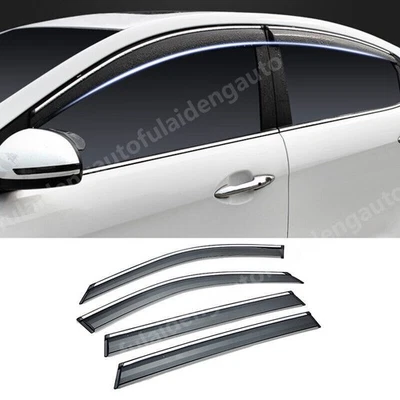 For Mazda CX-3 2016-2024 Window Visor Vent Deflector Sun Rain Guard Shield Smoke Foto 1 de 4