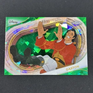 2025 Topps Chrome Disney Sapphire Edition Gaston /99 Numbered Card Green - Bild 1 von 2
