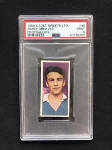1958 CADET SWEETS - FOOTBALLERS - JIMMY GREAVES #36 PSA 9