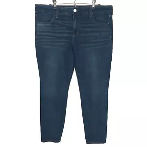 American Eagle Super Stretch Jegging Jeans Womens 18 (actual 38x27) Hi-Rise Blue - Picture 1 of 20