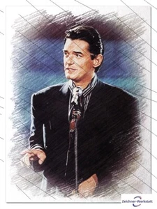 Falco--160- -Druck auf Postkarte ohne Autogramm - Bild 1 von 5