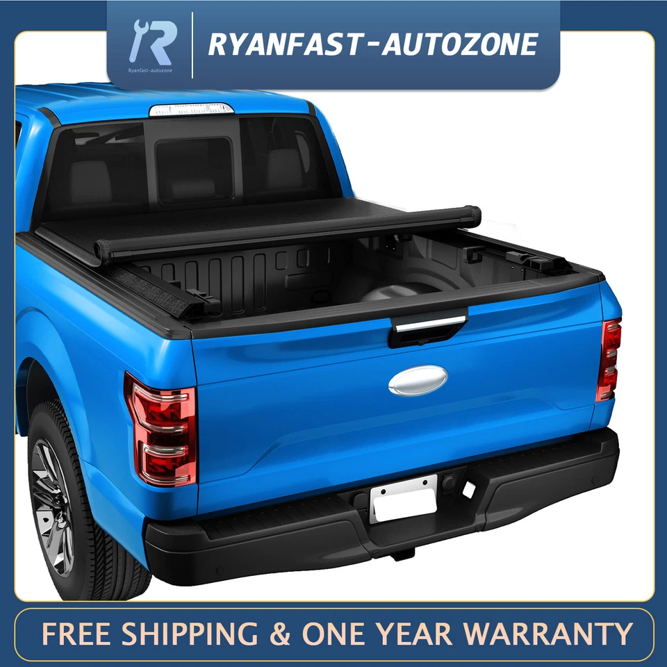 Tonneau Cover 8ft Truck Bed Soft Vinyl Roll-up fit for Ford F250/F350 1999-2016 - Изображение 1 из 4