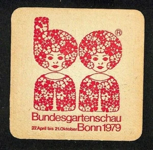 Vintage Deutsche Bierdeckel 1979 6er Gruppe - Búndesgártenschau  - Bild 1 von 3