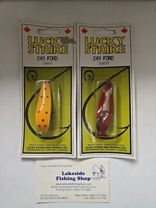 2 VINTAGE 249 FORD WALLEYE SPOON MODEL #128275 ORIGINAL PACKAGING - Picture 1 of 1
